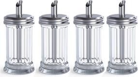 img 4 attached to 🧴 Cedilis Glass Dispenser Shaker Stainless: Stylish and Convenient Kitchen Essential