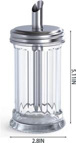 img 3 attached to 🧴 Cedilis Glass Dispenser Shaker Stainless: Stylish and Convenient Kitchen Essential