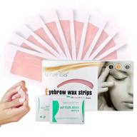 🌿 waxkiss eyebrows cold wax strips - convenient home & travel hair removal - ready to use strips (24 pcs) logo