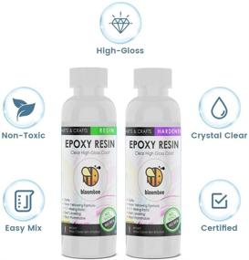 img 3 attached to 🎨 Bloombee Clear Epoxy Resin, 16oz – 1:1 Ratio 2 Part Epoxy Resin Kit for Resin Jewelry, Acrylic Pour Paintings, Molds, River Tables, Tumblers – Ideal Art Making Coating