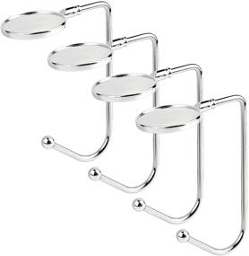 img 4 attached to 🎄 Topbuti 4-Piece Metal Christmas Stocking Holders: Non-Slip Grip Hooks for Mantel & Fireplace - Festive Xmas Party Decoration