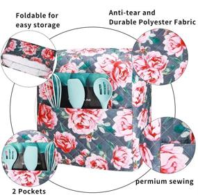 img 2 attached to Protect and Beautify Your Stand Mixer with a Flower Print Kitchenaid Mixer Cover: Fits 6-8 Quart Kitchenaid/Hamilton Mixers - Compatible with All Tilt Head Bowl Lift Models (Y03)