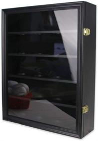 img 3 attached to ASmileIndeep 20 Baseball Display Case: Premium Shadow Box Cabinet for Sports Collection Storage