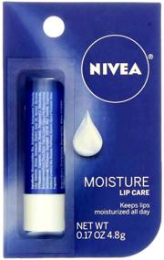 img 4 attached to NIVEA A Kiss of Moisture Lip 👄 Balm Essential Care 0.17 oz (Pack of 4)