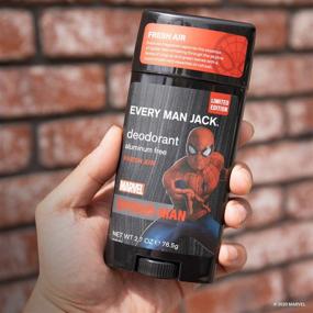 img 1 attached to Every Man Jack Marvel Spider-Man Deodorant - 3 oz Twin Pack - Natural, Aluminum Free, Paraben Free, Phthalate Free, Dye Free, Cruelty Free