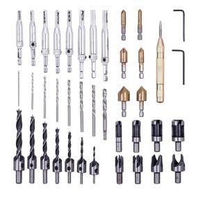 img 4 attached to 🪵 Rocaris Countersink Drill Bit Set for Woodworking