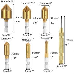 img 2 attached to 🪵 Rocaris Countersink Drill Bit Set for Woodworking