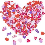 💖 cosweet 900 pieces foam heart stickers: assorted sizes for valentine's day and mother's day crafts, cards, scrapbooking, and decorations logo