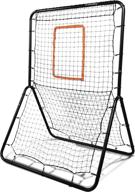 🔥 ultimate training aid: champro baseball and softball pitchback screen rebound net, ideal size 58” x 42” logo