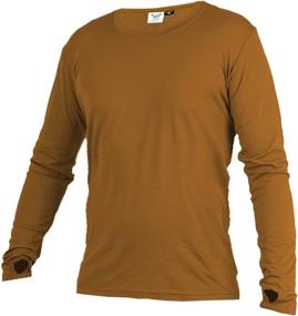 img 4 attached to Merino 365 Longsleeve Thumbloops Large Tall Men's Clothing