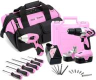 pink power cordless electric screwdriver логотип