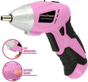 img 2 attached to Pink Power Cordless Electric Screwdriver