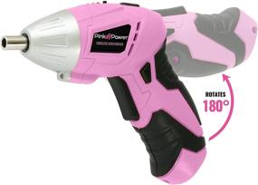 img 1 attached to Pink Power Cordless Electric Screwdriver