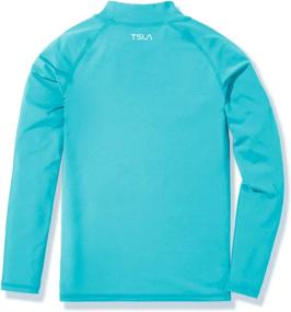 img 3 attached to TSLA UPF 50+ Rash Guard Long Sleeve - 👕 UV Sun Protection Swim Shirt, Water Sporting Surf Swimwear Swimsuit Top