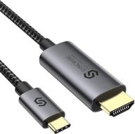 🔌 syncwire usb c to hdmi cable 6ft [4k@60hz] gold-plated type c 3.1 hdmi cable: macbook pro/air, ipad pro 2020, samsung galaxy s20/s10, dell xps 13/15 and more. logo