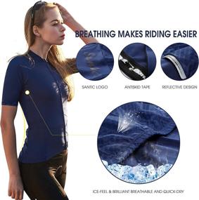 img 2 attached to 🚴 Stay Cool and Comfy with Santic Women's 2021 Summer Cycling-Jersey Short-Sleeve Bike-Jersey!