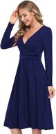 missky casual sleeve dresses pockets women's clothing logo