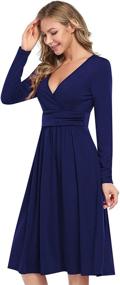 img 4 attached to MISSKY Casual Sleeve Dresses Pockets Women's Clothing