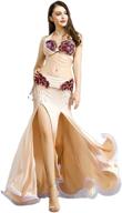 👗 stunning royal smeela belly dance costume: skirt, bra, and belt set for women - perfect carnival outfit! логотип