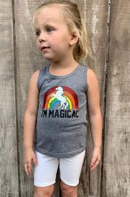 img 1 attached to 🦄 Enchanting Unicorn T-Shirt for Toddler Girls: Youth Clothing Collection