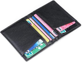 img 3 attached to 📇 Slim Card Wallet for Men, Bifold Card Case Organizer, Front Pocket Minimalist Wallet, Credit Card Holder