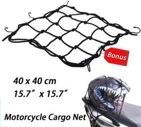 img 1 attached to Versatile Dual-Use Waterproof Motorcycle Tail Bag with Bonus Cargo Net