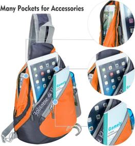 img 2 attached to ZOMAKE Backpack Crossbody Shoulder Backpacks Outdoor Recreation in Camping & Hiking
