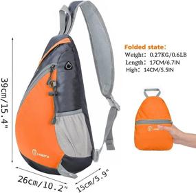 img 3 attached to ZOMAKE Backpack Crossbody Shoulder Backpacks Outdoor Recreation in Camping & Hiking
