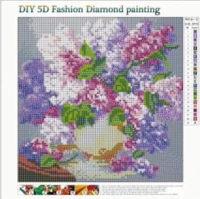 img 3 attached to DCIDBEI Painting Rhinestone Embroidery Decor12X12Inches