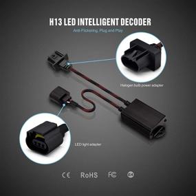 img 1 attached to 🔌 SIRIUSLED H13 LED Канбус декодер - решает проблему мерцания лампы фары - набор из 2 адаптеров размера