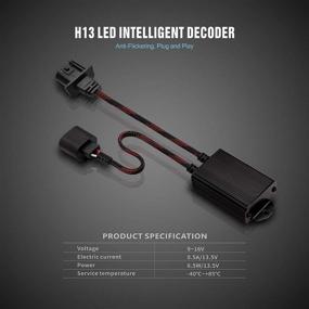 img 3 attached to 🔌 SIRIUSLED H13 LED Канбус декодер - решает проблему мерцания лампы фары - набор из 2 адаптеров размера