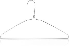 img 4 attached to HANGERWORLD 16-inch 13 Gauge Silver Metal Wire Clothes Hangers - 20 Pack for Clothes, Garments, and Coats