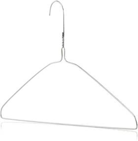 img 3 attached to HANGERWORLD 16-inch 13 Gauge Silver Metal Wire Clothes Hangers - 20 Pack for Clothes, Garments, and Coats