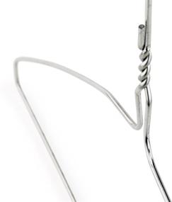 img 2 attached to HANGERWORLD 16-inch 13 Gauge Silver Metal Wire Clothes Hangers - 20 Pack for Clothes, Garments, and Coats