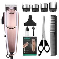 men's hair clippers set - professional corded hair trimmer kit, 10-piece adjustable electric haircut package, multipurpose barber clippers and shaving tools for stylish men's hair logo