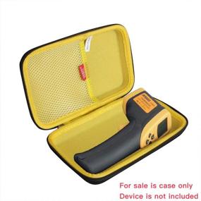 img 3 attached to 🧳 Rugged Travel Case for Etekcity Lasergrip 800 Digital Infrared Thermometer Laser Temperature Gun (Black+Yellow)