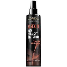 img 1 attached to 💁 L'Oréal Paris Sleek It Iron Straight Heat Spray: Продвинутое решение для прически, 5,7 унций.