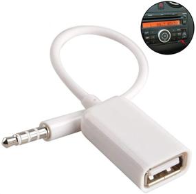 img 2 attached to Кабель-переходник AUX на USB с разъемом 3,5 мм мужской на USB 2.0 женский для AUX-порта автомобиля (необходима функция декодирования MP3)