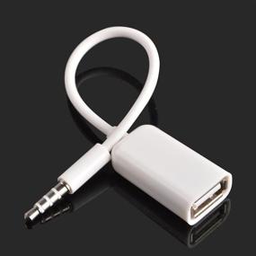 img 1 attached to Кабель-переходник AUX на USB с разъемом 3,5 мм мужской на USB 2.0 женский для AUX-порта автомобиля (необходима функция декодирования MP3)