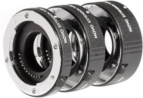 img 3 attached to 📷 Movo MT-SE47: Superior AF Chrome Macro Extension Tube Set for Sony E-Mount Mirrorless Cameras