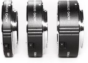 img 2 attached to 📷 Movo MT-SE47: Superior AF Chrome Macro Extension Tube Set for Sony E-Mount Mirrorless Cameras