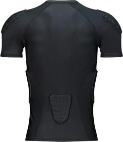 img 3 attached to TUOY Padded Compression Football Protector Sports & Fitness