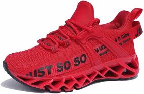 img 4 attached to 👟 WONESION Kids Tennis Running Shoes: Breathable Casual Walking Sneakers for Boys and Girls, Ideal for School