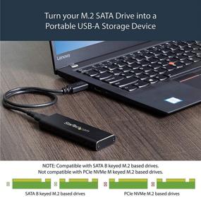 img 3 attached to 🔒 StarTech.com M.2 SSD Aluminum Enclosure - USB 3.0 (5Gbps) with UASP - M.2 NGFF SATA (B Key & B+M Key) - Portable External Enclosure (SM2NGFFMBU33)