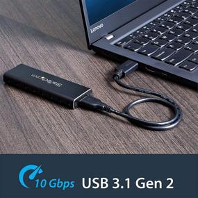 img 1 attached to 🔒 StarTech.com M.2 SSD Aluminum Enclosure - USB 3.0 (5Gbps) with UASP - M.2 NGFF SATA (B Key & B+M Key) - Portable External Enclosure (SM2NGFFMBU33)
