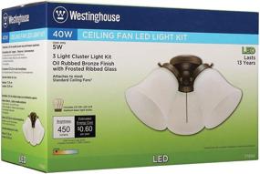 img 3 attached to 💡 Enhance Your Ceiling Fan with the Westinghouse Lighting 7785000 Three LED Cluster Light Kit – Oil Rubbed Bronze Finish and Frosted Ribbed Glass