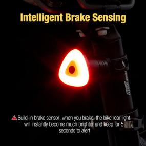 img 2 attached to 🚴 Acteam Brake Sensing Rear Bike Light - Ultra Bright Tail Light for Bikes - Rechargeable LED Light - Auto On/Off Sensor - IPX6 Waterproof - Cycling Safety Back Taillight - Suitable for All Road Bikes