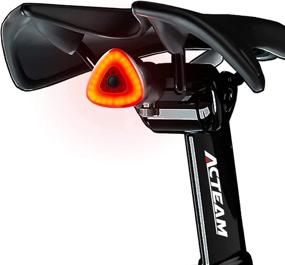 img 4 attached to 🚴 Acteam Brake Sensing Rear Bike Light - Ultra Bright Tail Light for Bikes - Rechargeable LED Light - Auto On/Off Sensor - IPX6 Waterproof - Cycling Safety Back Taillight - Suitable for All Road Bikes