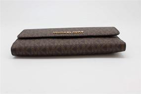 img 1 attached to 💼 Large Trifold Wallet for Women, Michael Kors Jet Set Travel