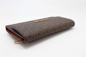 img 2 attached to 💼 Large Trifold Wallet for Women, Michael Kors Jet Set Travel